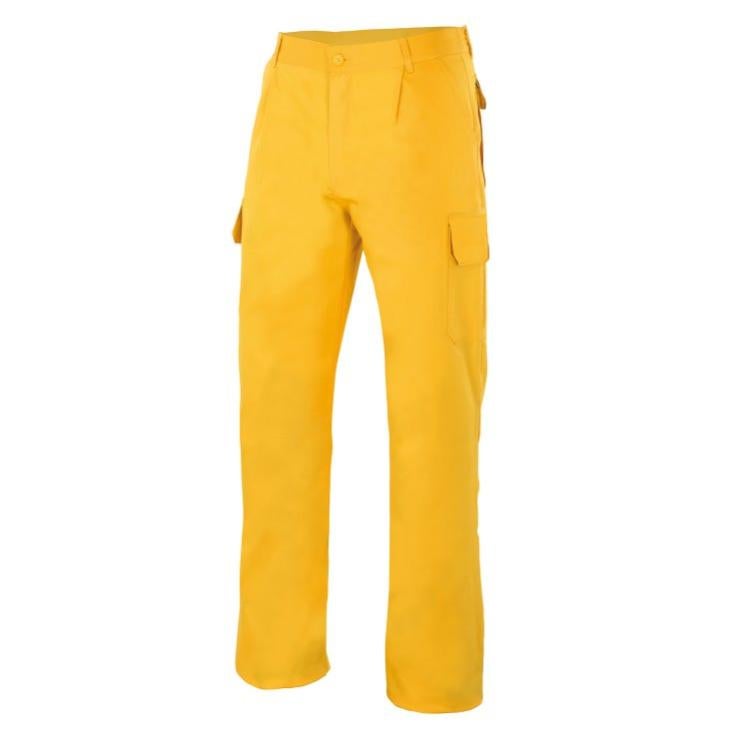 Pantaloni Da Lavoro Unisex Velilla 403001 - Nero, Taglia 46, Tessuto Elasticizzato Antirughe, Con 6 Tasche