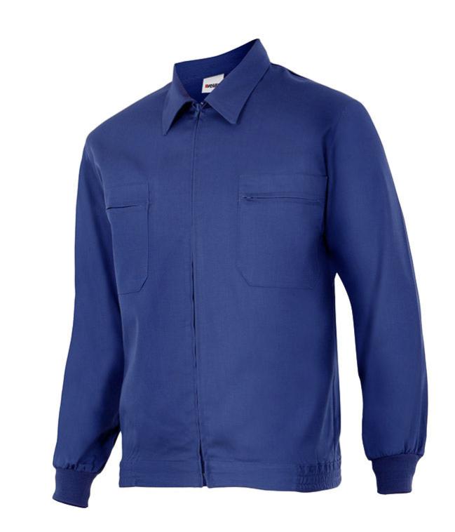 Robe De Travail Homme Velilla Bleu - Unisexe One Size - Polyester Coton Avec Boutons