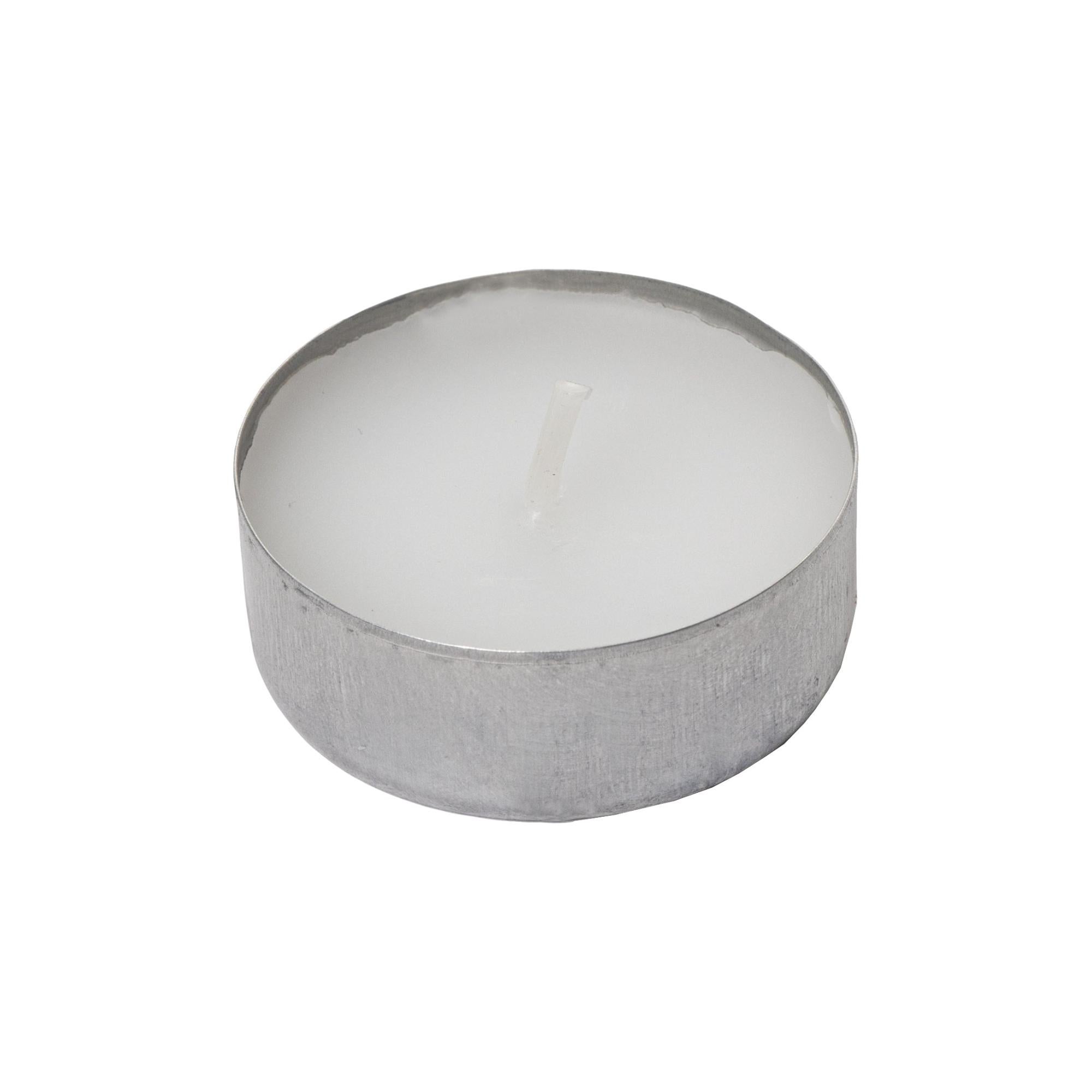 Embalagem de 100 velas brancas. Velas decorativas para a casa. Velas sem cheiro. 3,5 horas de combustão. - 3