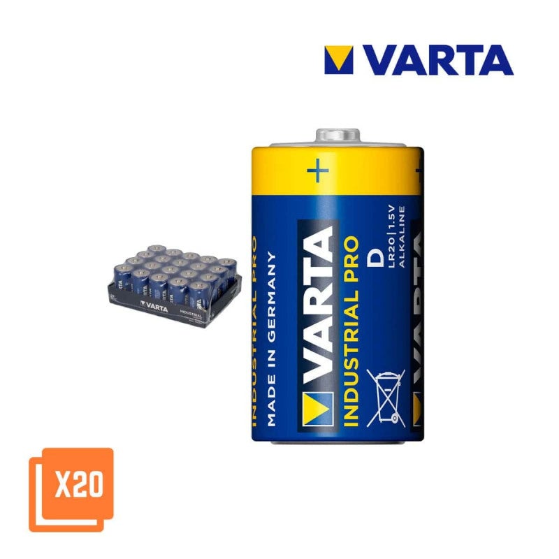 Pack De 20 Piles Lr20 D Varta Industrial Pro Leroy Merlin