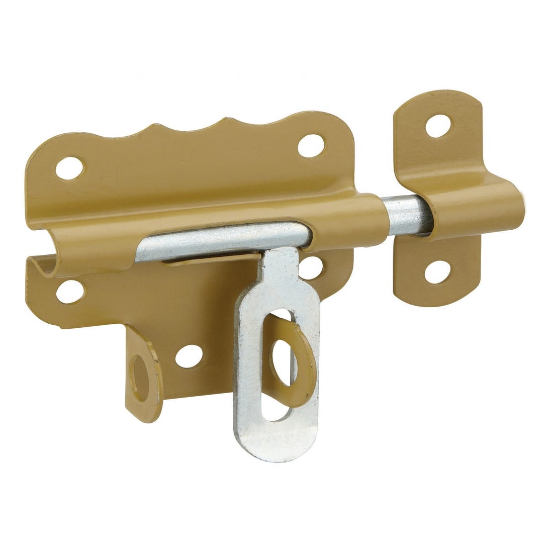 Chiusura a chiavistello per porta, bloccabile, acciaio, Ø 7.5mm