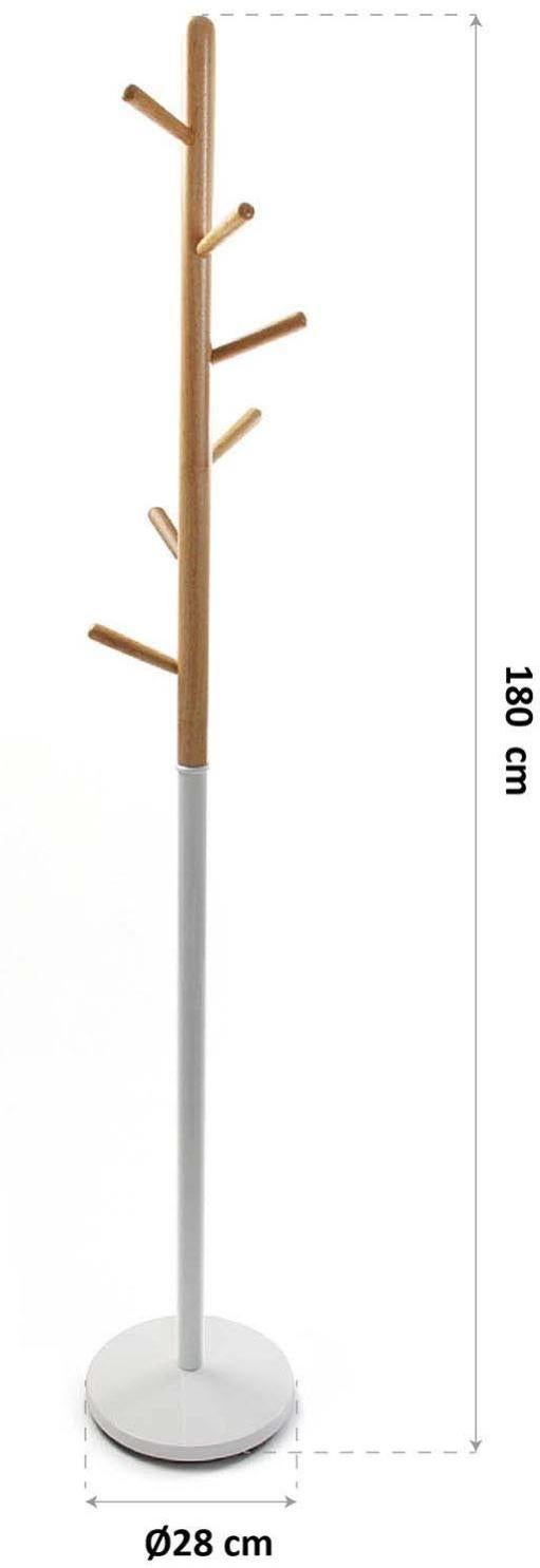 Porte Manteau Sur Pied Design En Bois Versa Leroy Merlin