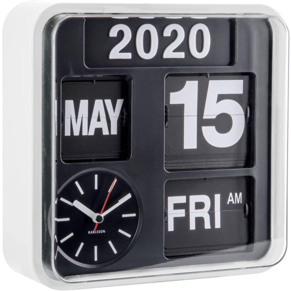 Karlsson KA5072WH Orologio Proiettore Ovo – Bianco, Con Adattatore Incluso, Ora Proiettata Su Parete O Soffitto
