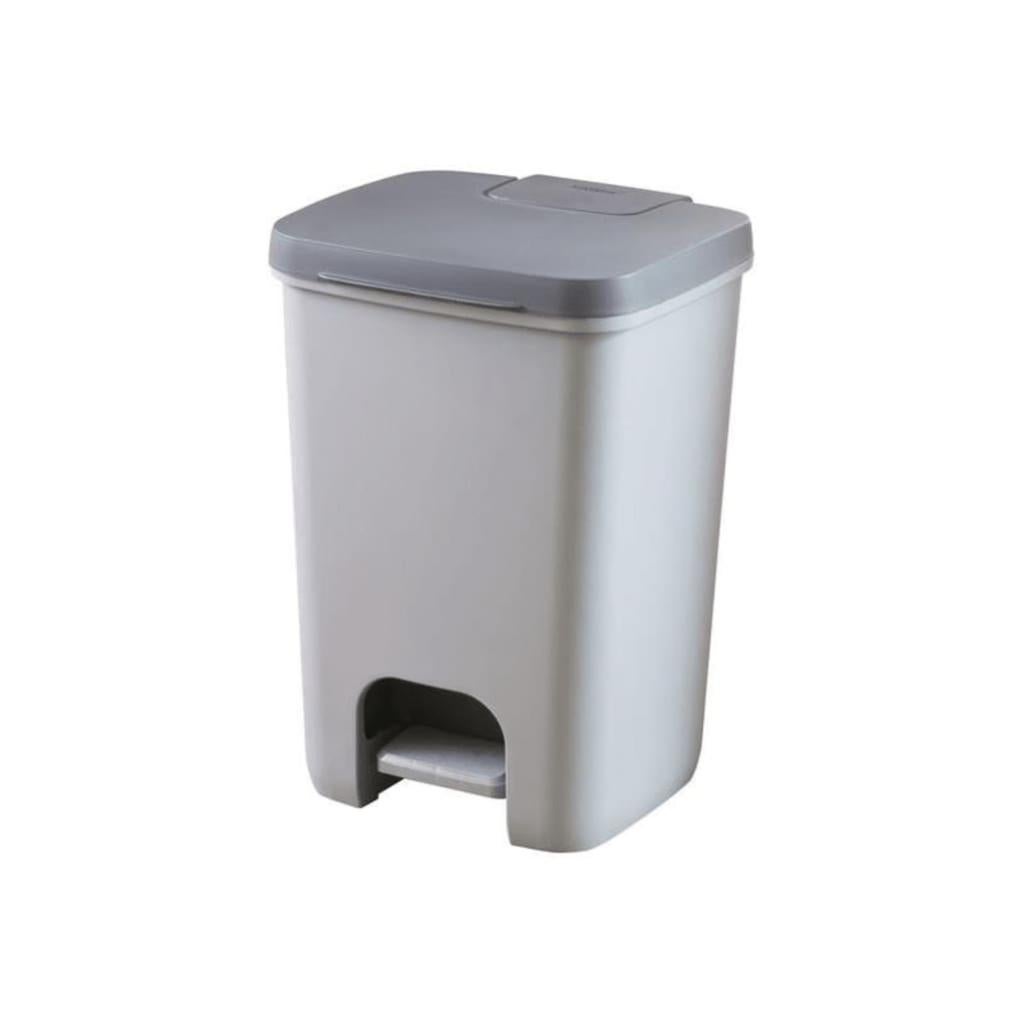 Curver Pedaalemmer Deco rechthoekig 65 L koelgrijs