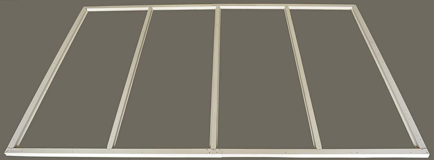 Juego De 2 Estantes Para Casetas De Jardín Duramax - 100 X 15 Cm, Soporte Hasta 15 Kg - Blanco, Fácil Instalación