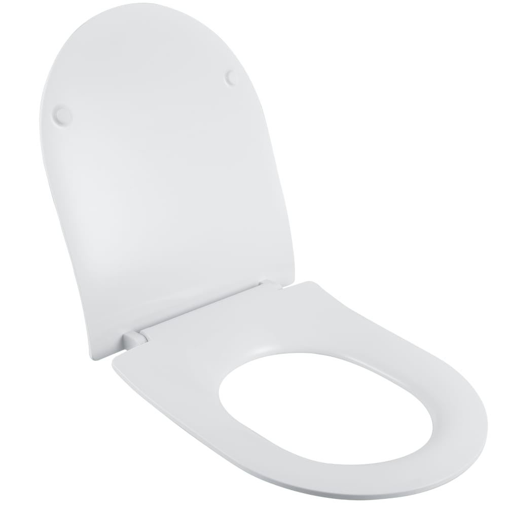 SENSEA Abattant WC ovale blanc brillant avec frein de chute