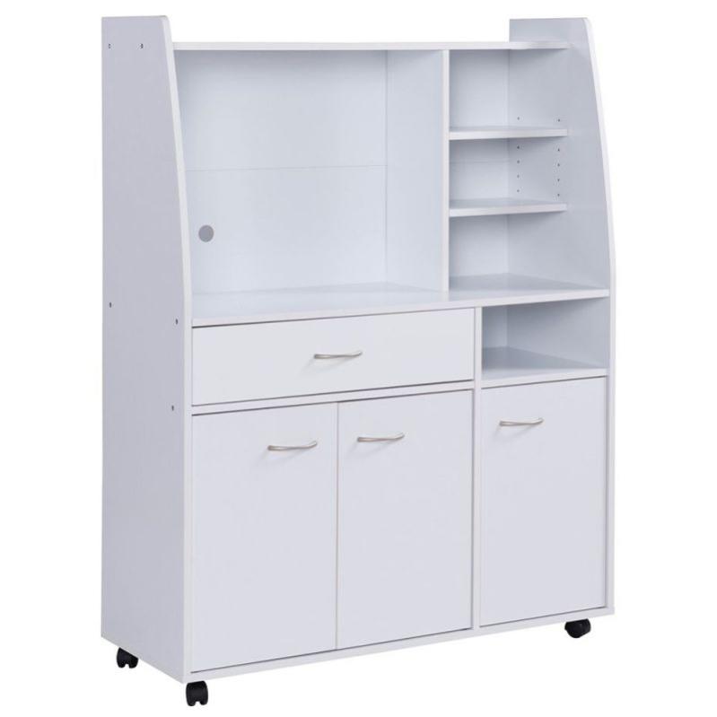 Paris Prix Meuble De Rangement 3 Portes "morin" 100cm Blanc Leroy Merlin