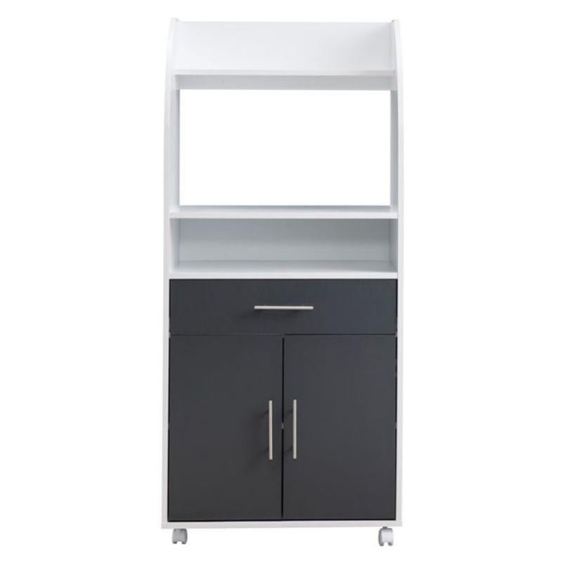 Paris Prix Meuble De Rangement Cuisine "morin" 138cm Gris Leroy Merlin