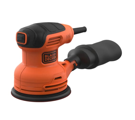 black and decker ponceuse excentrique filaire 230 w 125 mm bew210 leroy merlin