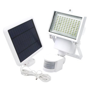 Projetor LED Solar 200W, Luz Quente/Fria, Sensor de Movimento, ELEDCO