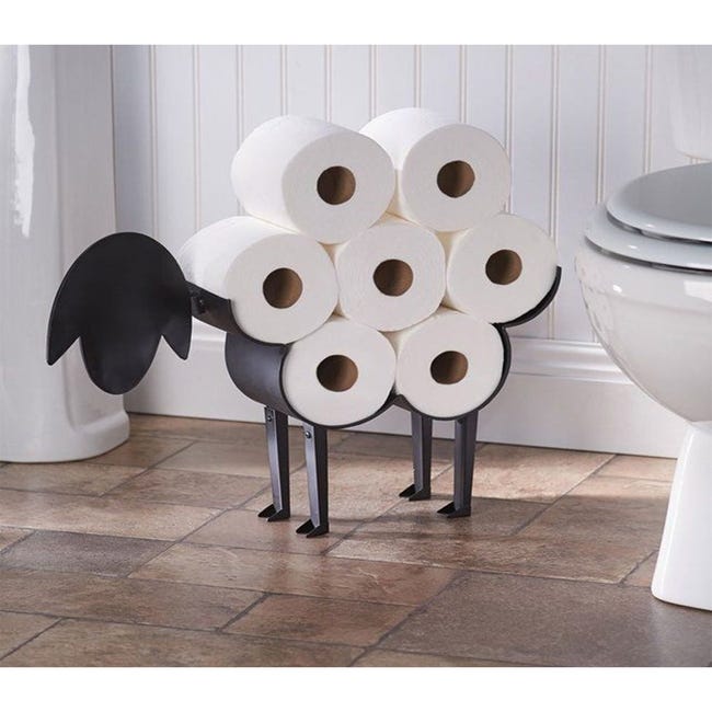 Réserve papier toilette forme mouton