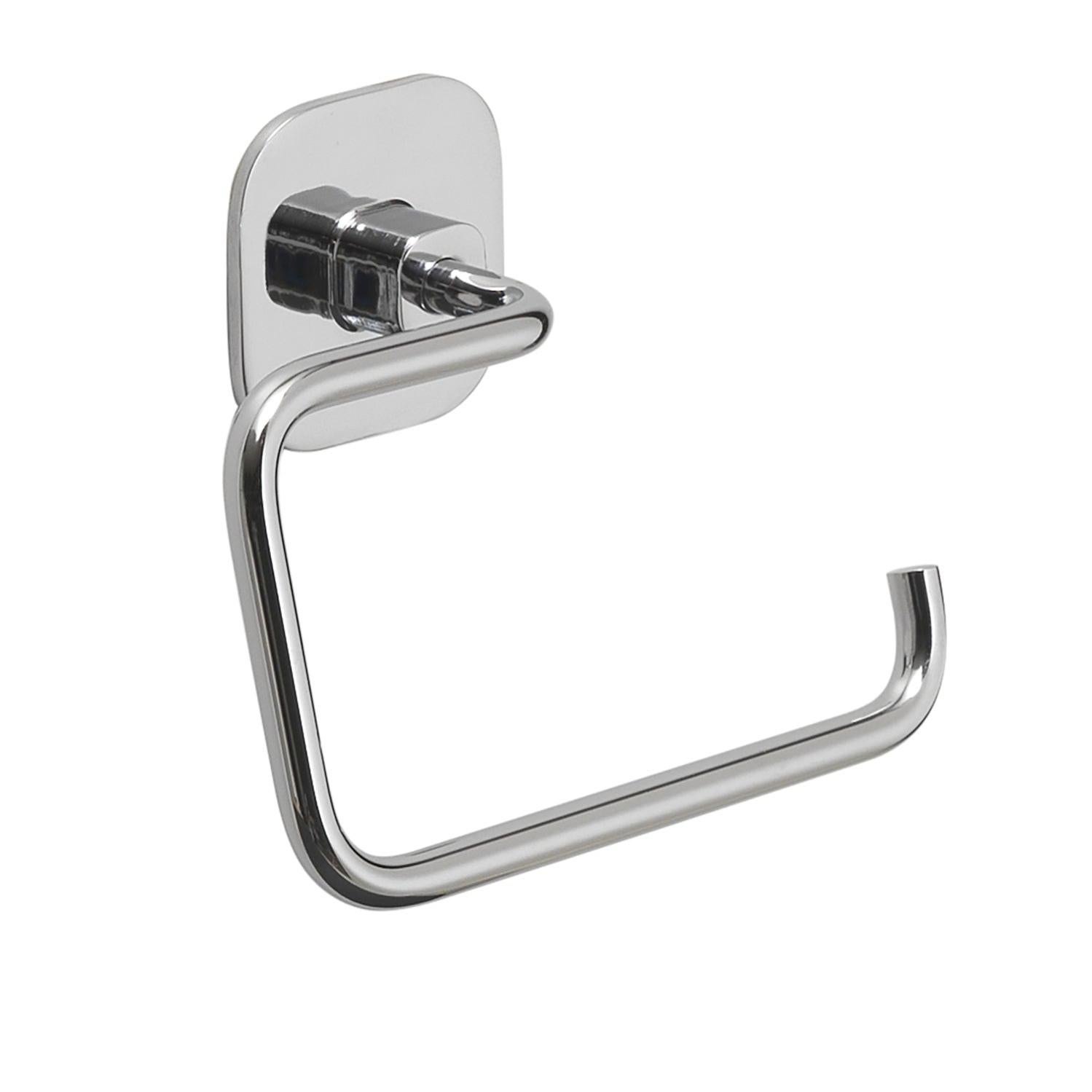 Portarotolo a muro con copertura in acciaio inox cromato | Project