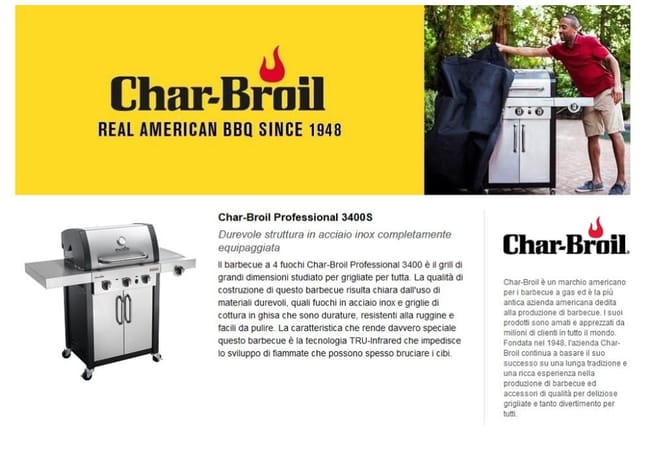 Char sales broil 3400s
