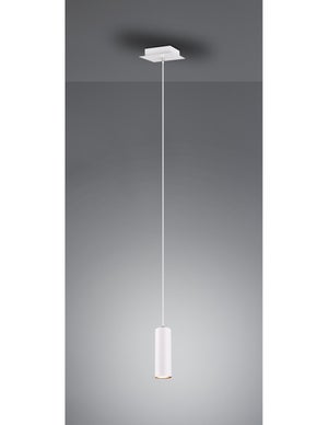 Lampadario cucina ferro Bianco Oro tre luci Bianco 79x h54 cm