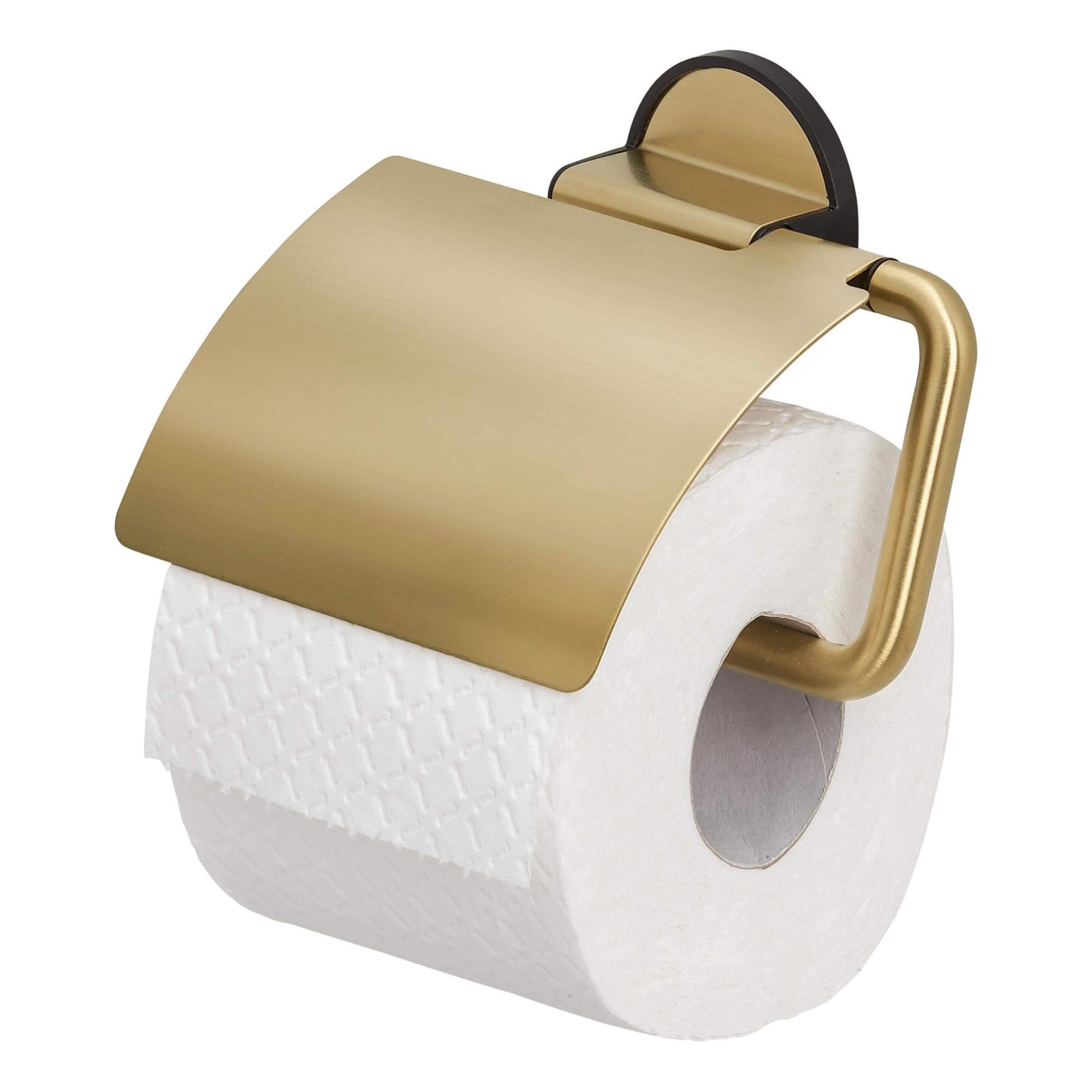 Porta Rotolo Per Carta Igienica Con Coperchio Basculante Da Parete Con Ventosa Portarotolo Da Muro Accessorio Da Bagno 51684071