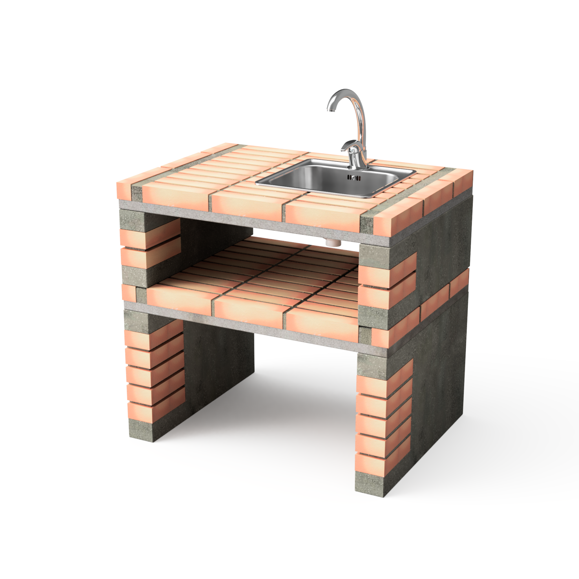 California Plus XL module side stand sink&tap Leroy Merlin
