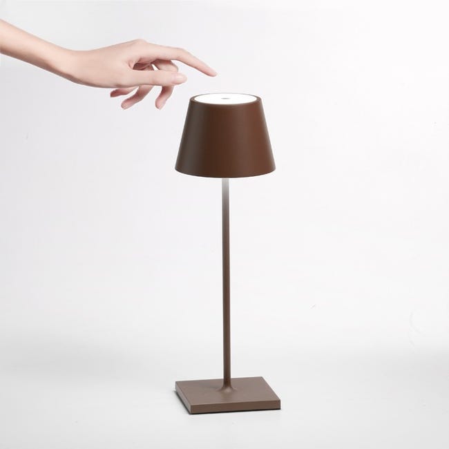 Poldina lampada da tavolo con batteria portatile, ricaricabile dimmerdabile