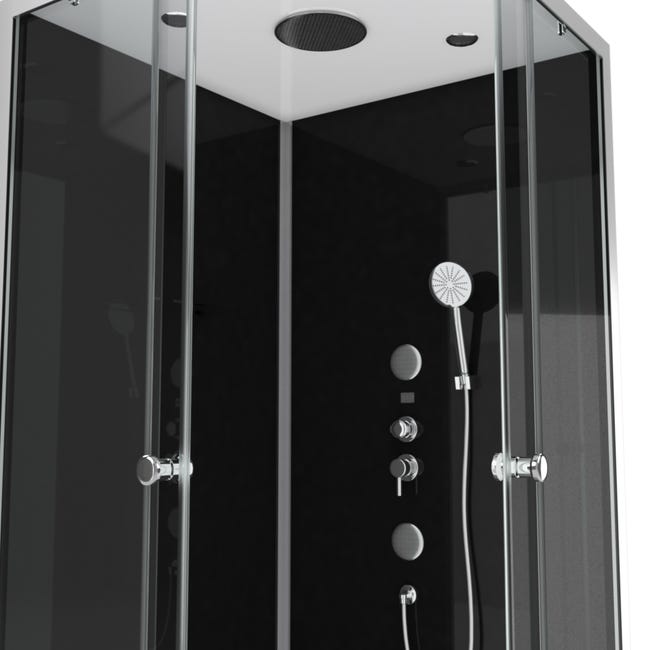 Cabina doccia quadrata 90x90x215cm - Specchio Space Square