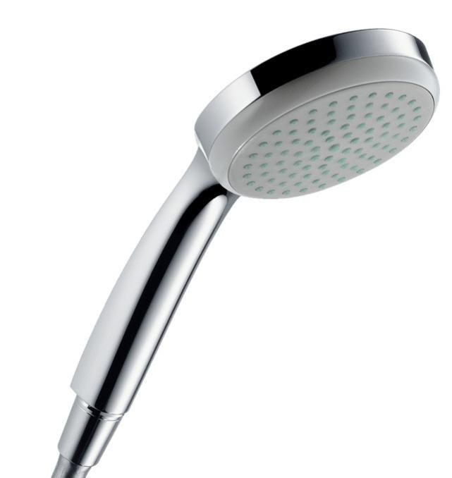 Douchette 1 jet EcoSmart chromé Croma 100 Hansgrohe Leroy Merlin