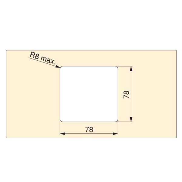 Passe-câble rond carré rectangle : Plastique