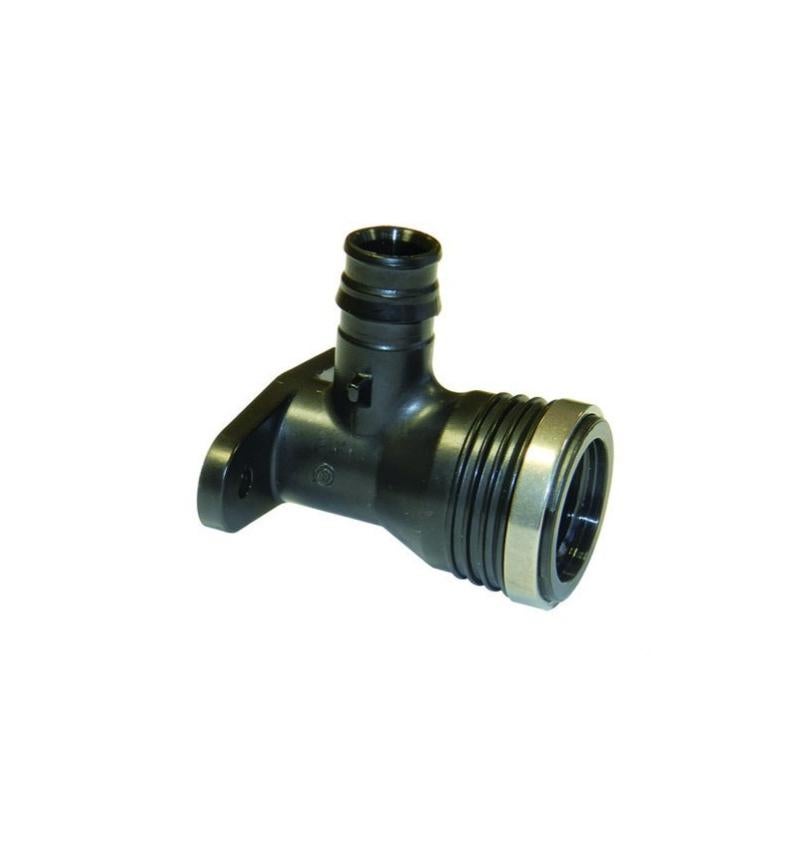 Hep® Kit Rubinetto Da Giardino Completo: Piastra A Muro, Raccordo A Gomito E Nastro PTFE - Ottone Di Qualità - 2