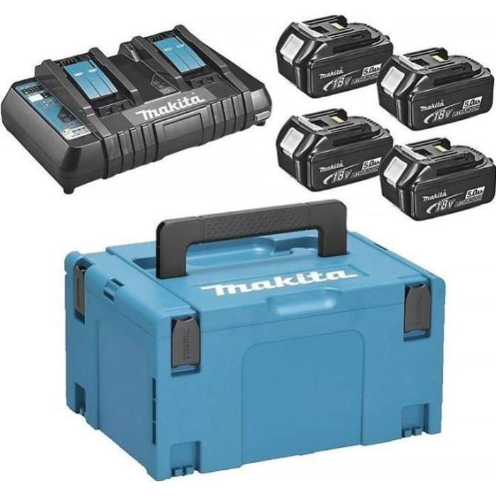 Confezione MAKITA Energie 18 V Li-Ion (4 batterie 5 Ah + 1 caricatore