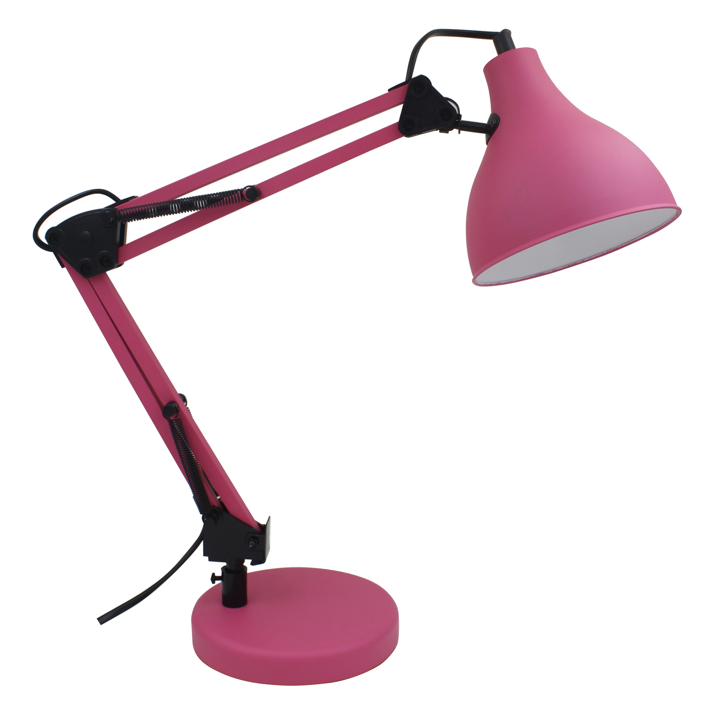 Lampes de bureau Lampes de table modernes Lampe de bureau en métal avec  abat-jour en tissu, lampe de lecture de 21,6 de haut pour lampes de table  de