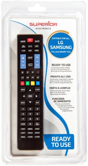 SUPERIOR ELECTRONICS - Télécommande tv / smart tv universelle superior  suptrb019 - pour les smart tv lg, samsung, sony, philips et panasonic