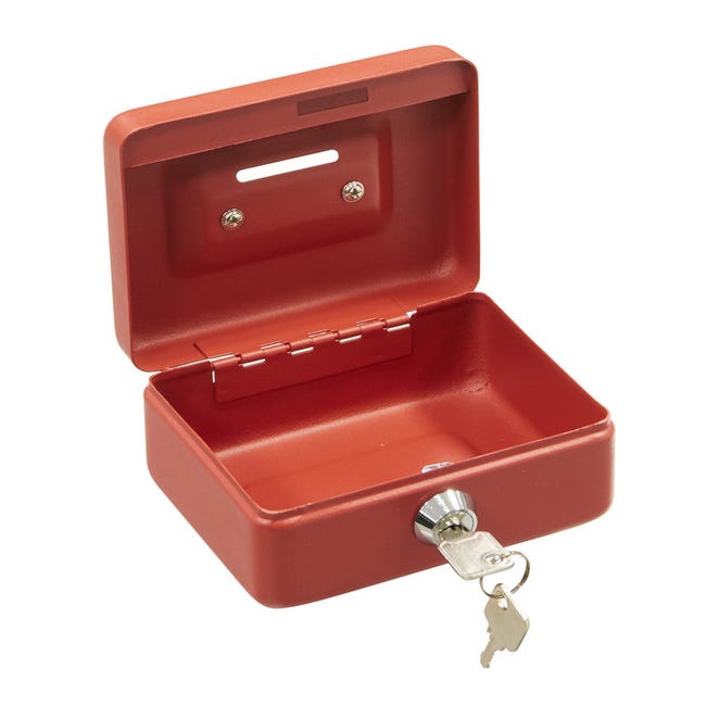 Petite boîte à clé en acier de 5 « avec plateau amovible et serrure à clé 2  clés
