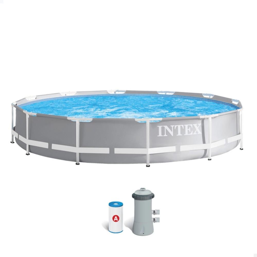 Piscina Desmontable Redonda Intex Prism Frame Con Depuradora