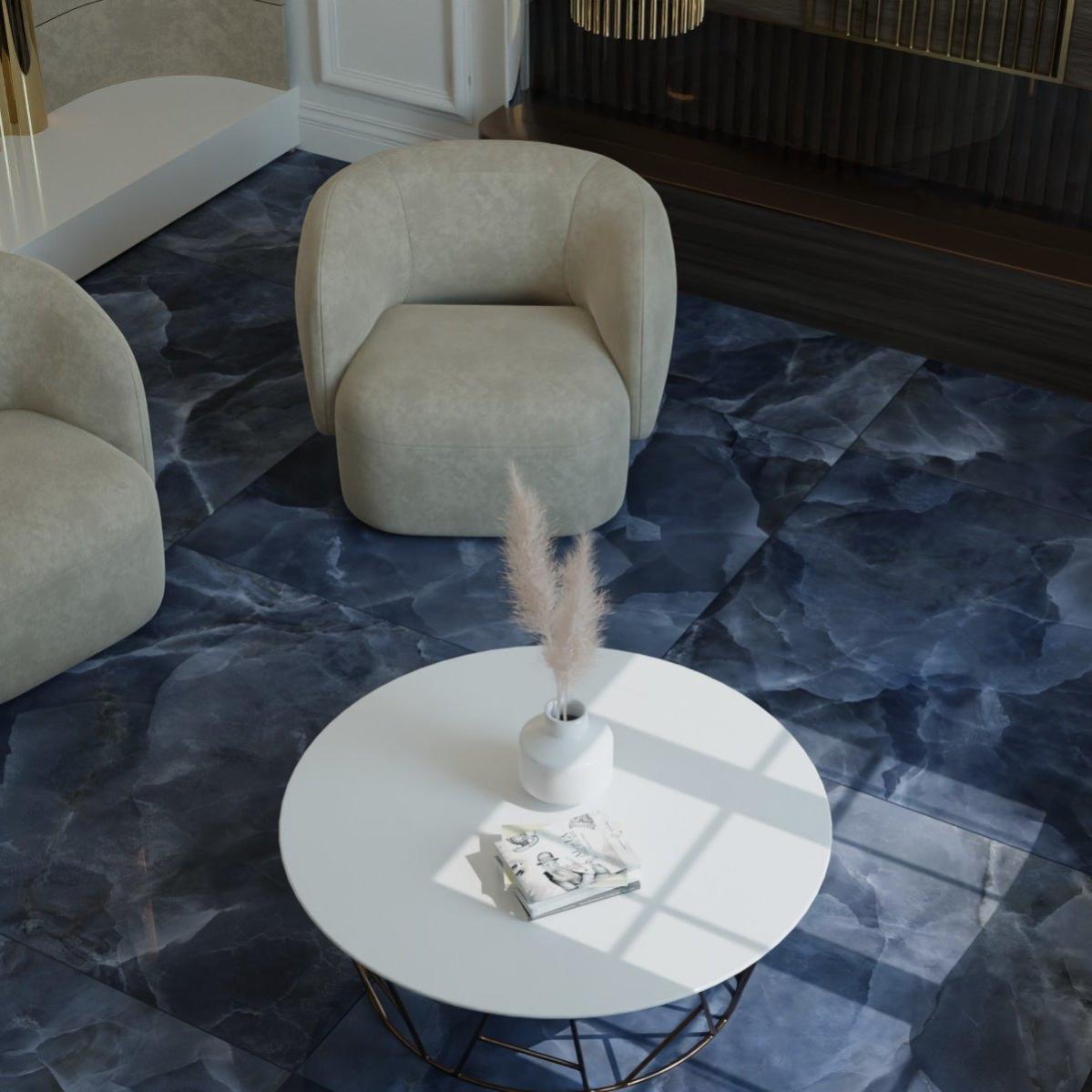 Bandes Décoratives Motoking Bleu Foncé Brillant - 20 Mm X 10 M - Autocollant Résistant UV, Essence, Eau De Mer
