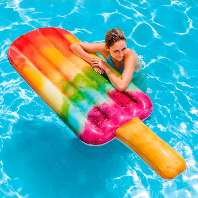 Colchoneta Hinchable Polo De Colores Intex Con Impresión Fotorrealista