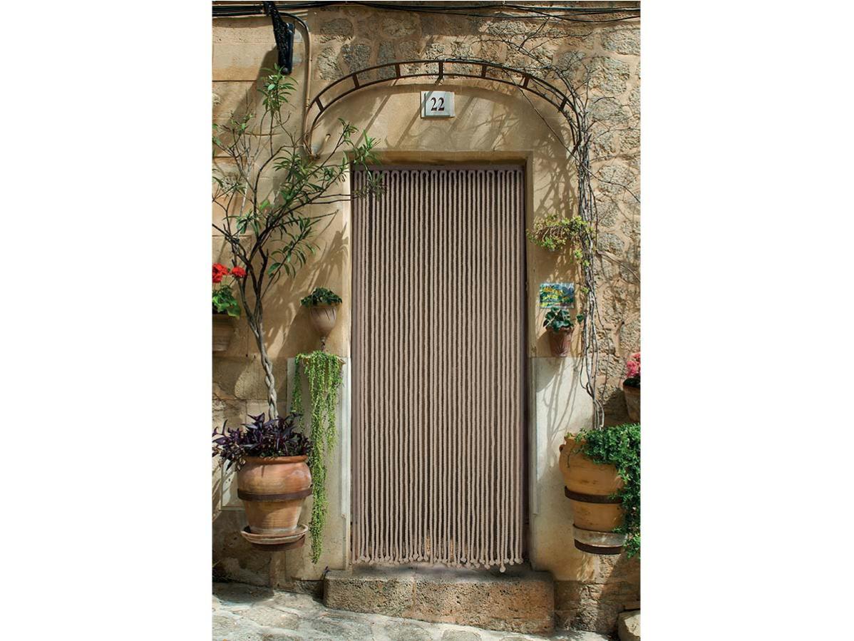 Tenda A Perline In Legno Multicolore Morel - 90x200 Cm - Divisorio Per Porte E Ambienti