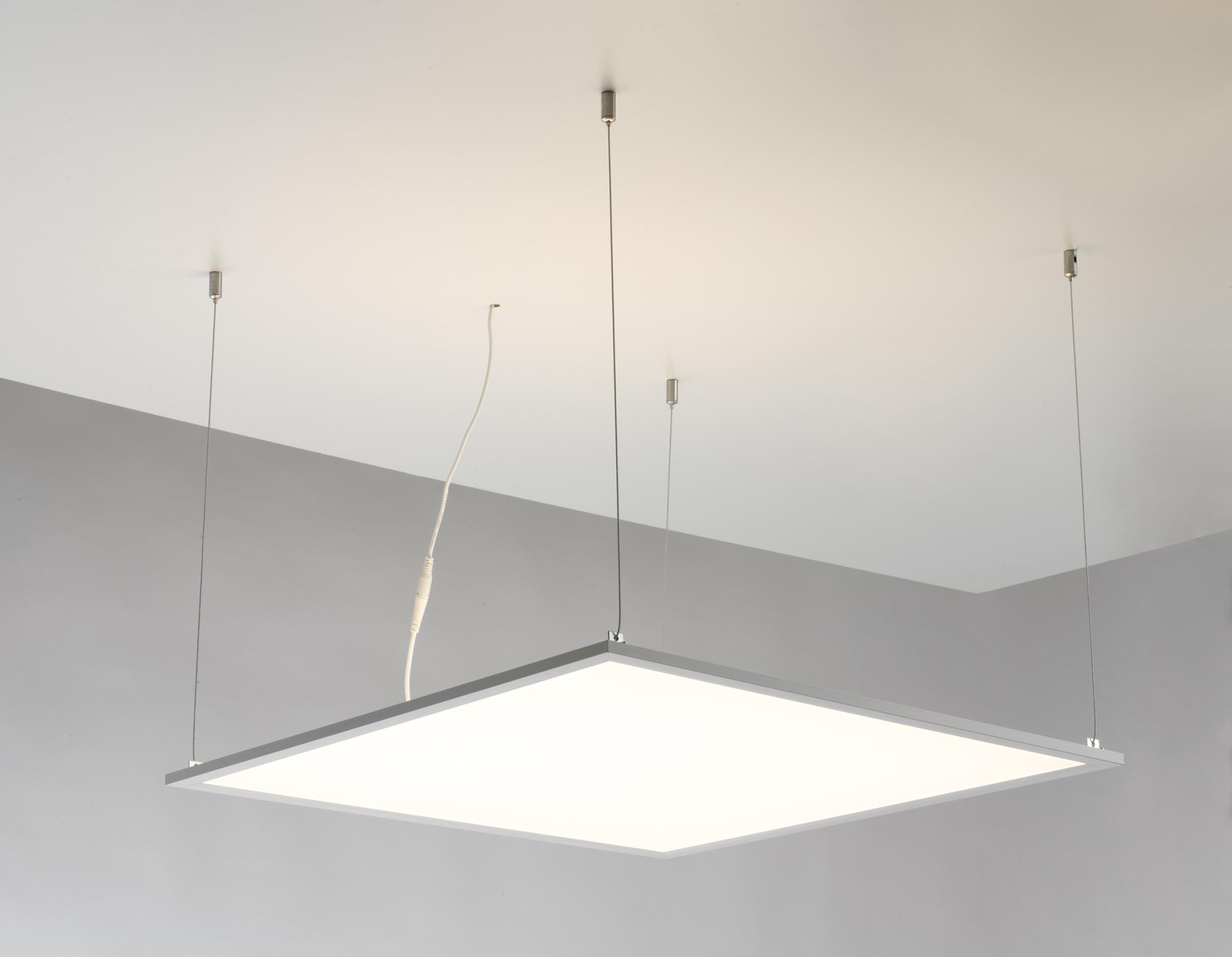 Panel led blanco en aluminio 2xled40w 4000lm 4000k(luz natural) 59 5x59 5x0 9cm.