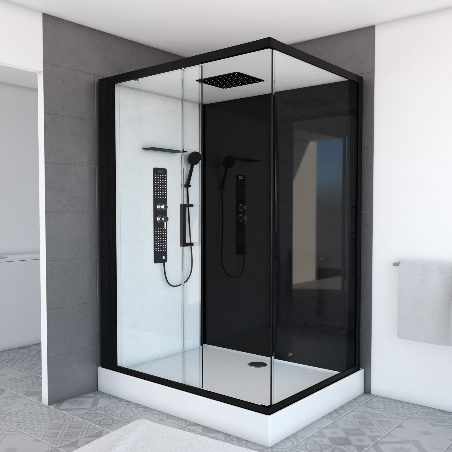 Cabina de ducha rectangular - Todos los fabricantes de la