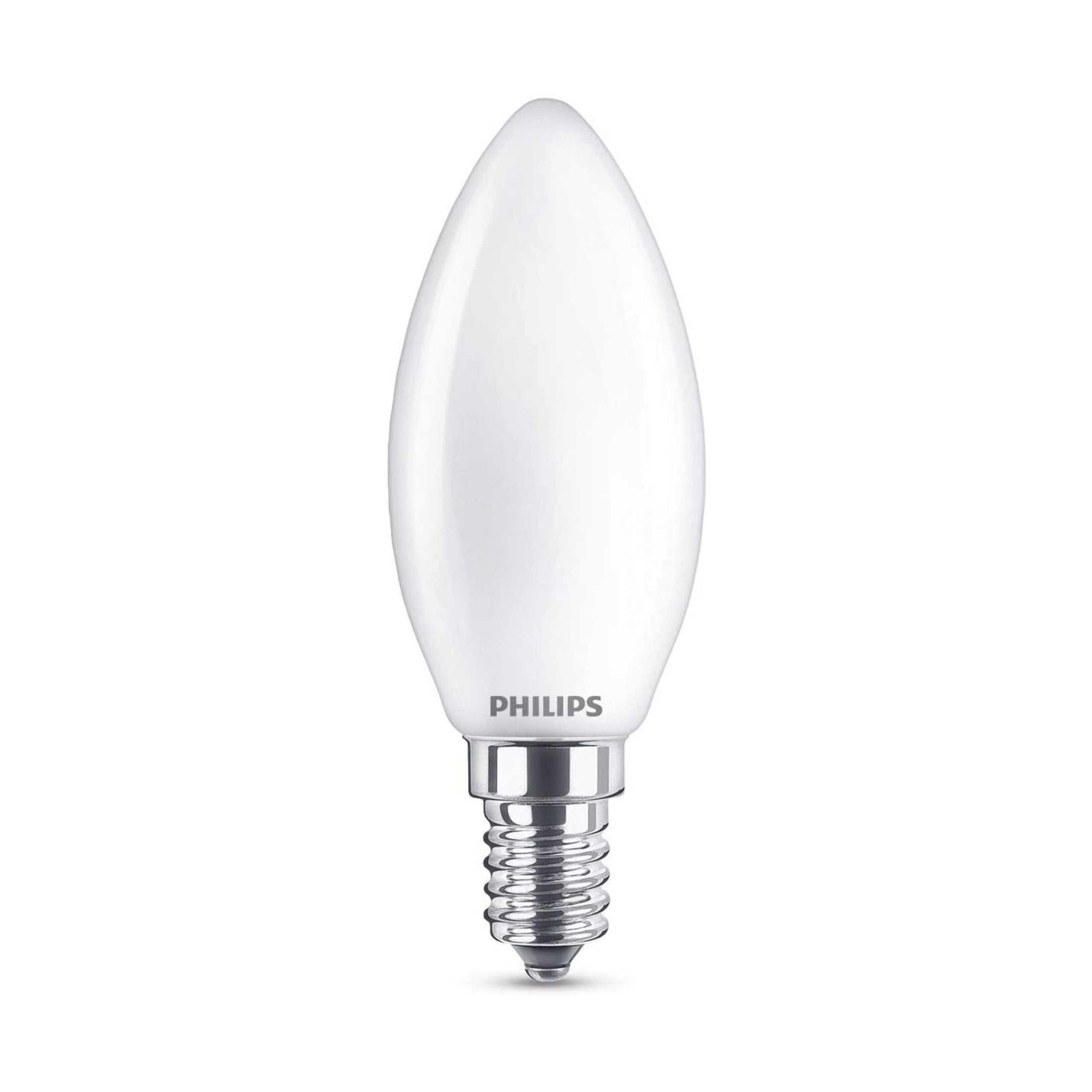 PHILIPS - LAMPADINA LED A CANDELA IN VETRO 25W E14 2700K NON DIMMERABILE