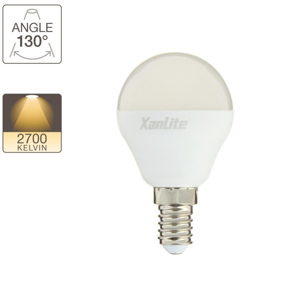 Xanlite Ampoule Led P45, Culot E14, 7w Cons. (60w Eq.), Lumière Blanc