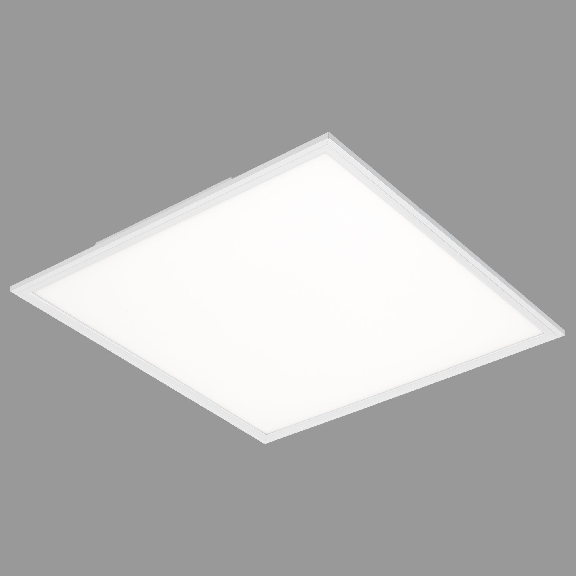 Plafonnier Briloner leuchten plafonnier led carré puissant en blanc -  panneau led 38 w, 59,5 x 59,5 cm - couleur de lumière blanc neutre - idéal  pour salon, bure