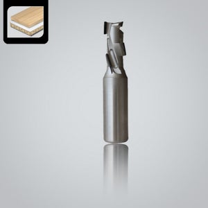 LEMAN - Fraise d'affleureuse droite carbure avec roulement queue 8mm  d9,5x25 isocèle Réf. 4678-709-00