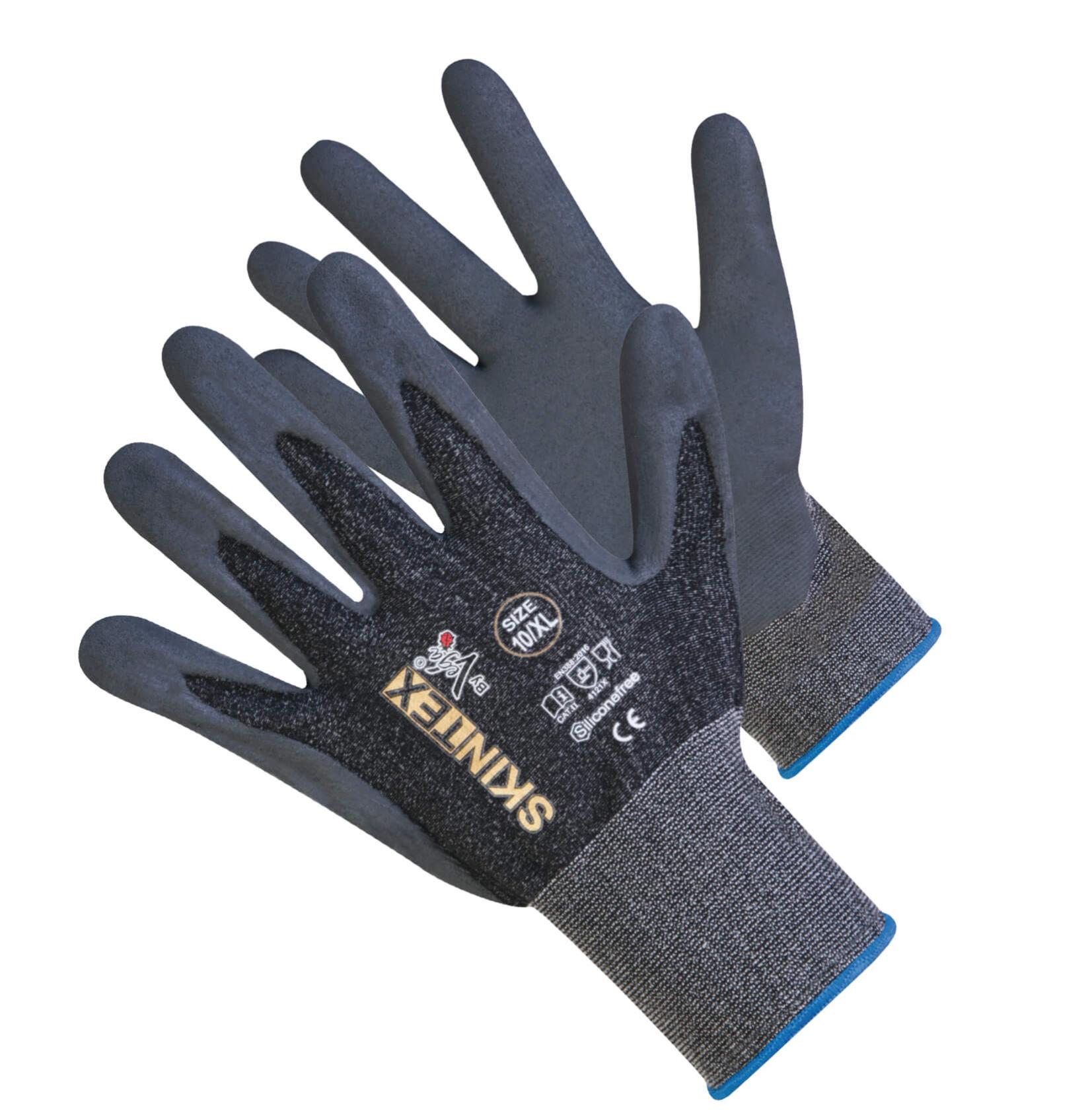 Guanti Da Giardinaggio Leggeri KIXX In Nylon Con Rivestimento Poliuretano - Traspiranti E Comodi Per Lavori All'Aperto, Protezione Antiscivolo, Taglia Unica