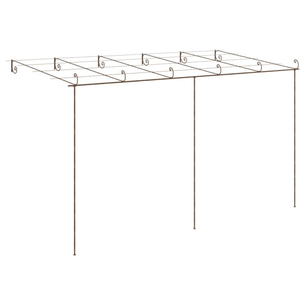 Campana Da Parete In Ghisa Rustica Per Giardino – Marrone, 40 Cm, Fatto A Mano, Suono Chiaro E Forte - 2
