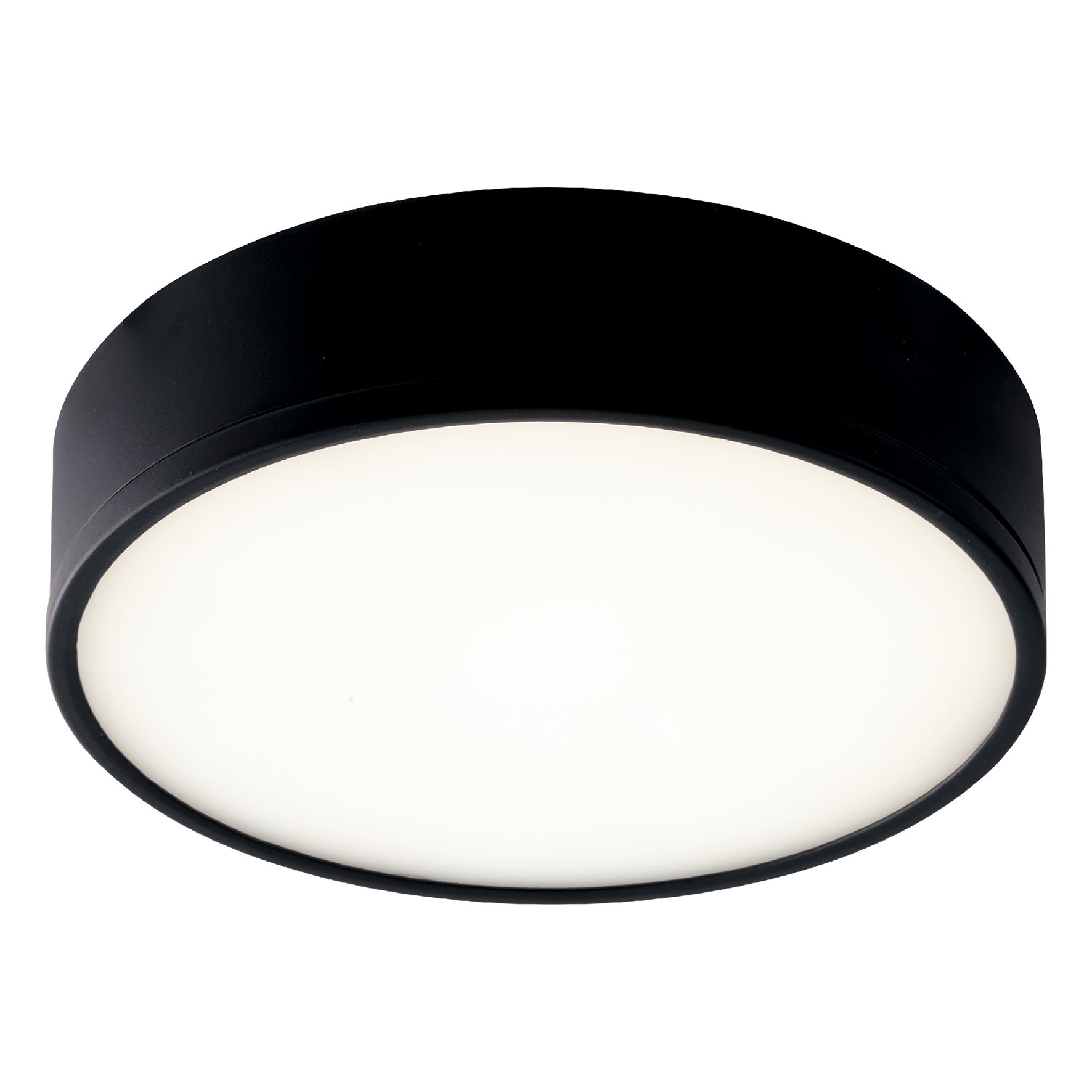 Klio plafón led aluminio negro redondo 64 8 w 6200 lumen 4000k (luz natural)