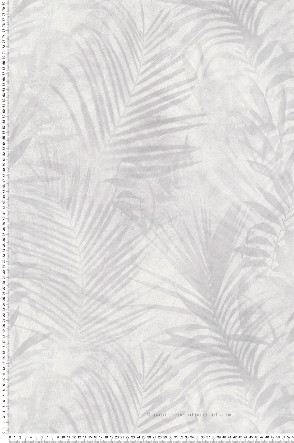 Papel pintado autoadhesivo palmeras gris ceniza 50x300 cm Palms