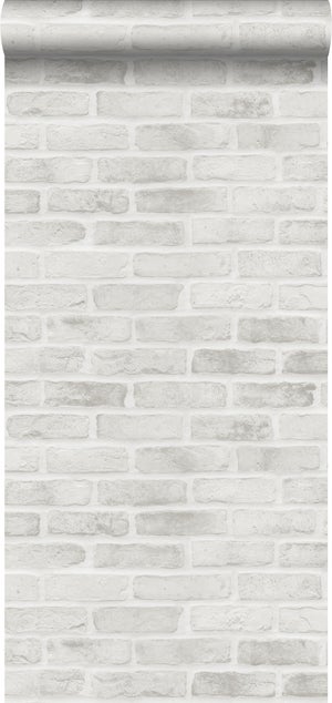 Papel pintado ladrillo gris beige 35581g3gELE