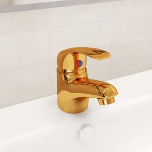 Robinet mitigeur lavabo doré CYGNE – Le Mitigeur : Boutique en