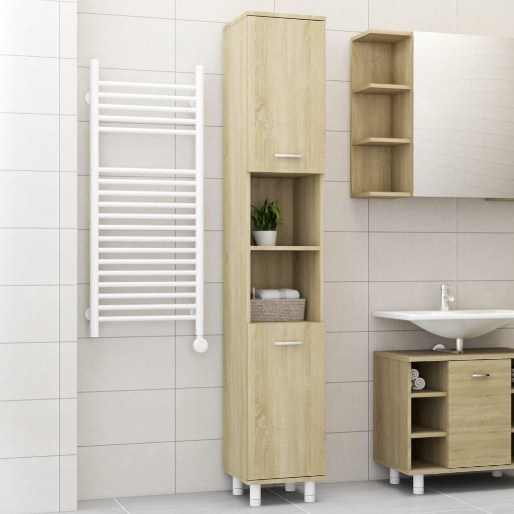 VidaXL Armadio da Bagno Nero 60x33x80 cm in Truciolato | Leroy Merlin