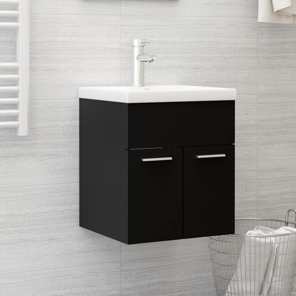 Set Mobili da Bagno 4 pz BERG Bianco in Legno Massello di Pino