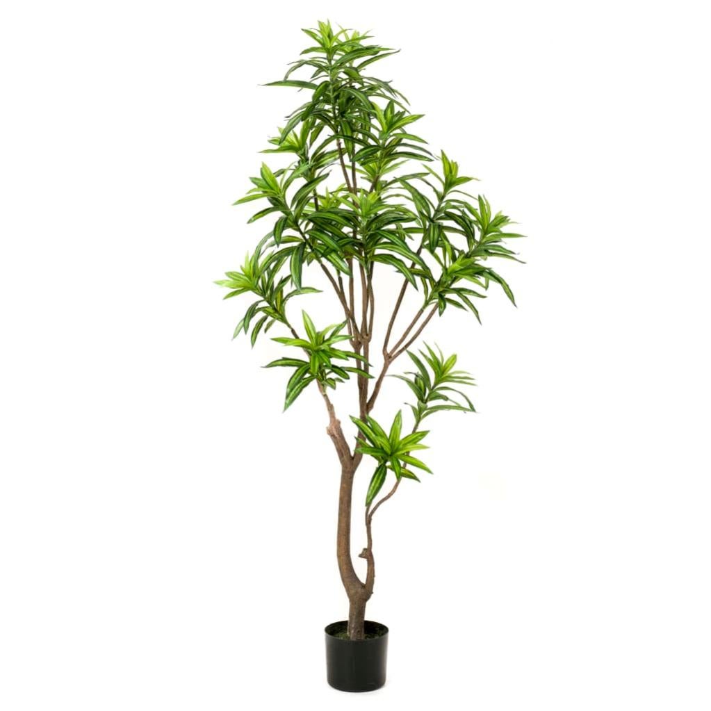 Dracena Artificiale Maia Shop - Pianta Finta Da Interno 120 Cm Con Vaso | Iperrealistica E Senza Manutenzione - Foto 12