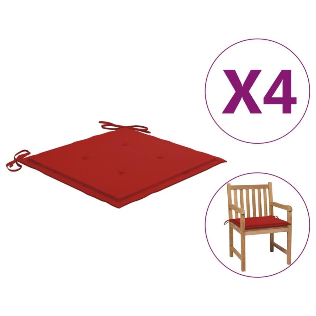 Set di 2 cuscini per sedie da esterno, 48 x 48 cm, comodi