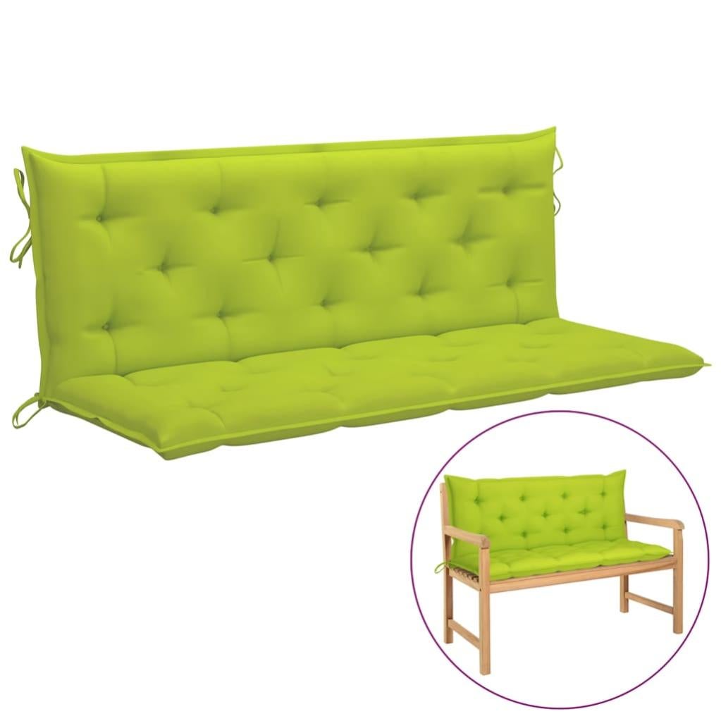 VidaXL Cuscino Per Pallet Verde 120x40x12 Cm – Imbottito In Fibra Cava, Impermeabile, Per Esterni E Interni